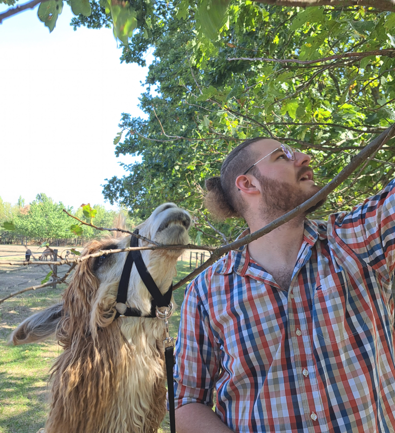 Me with an alpacca